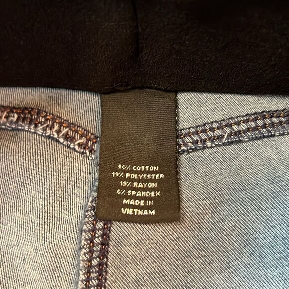 Slim Factor by Investments Plus Skinny Jegging Jeans 1X Beaded Stretch Denim - Picture 5 of 8